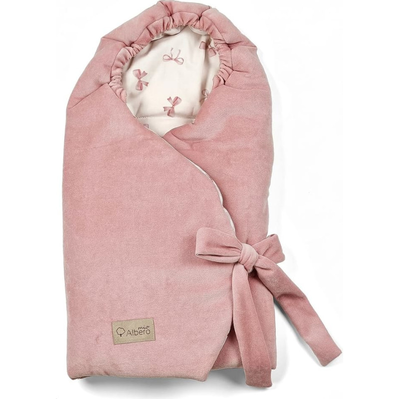 Albero Mio Otulacz do fotelika CP9 Pudrowe kokardki