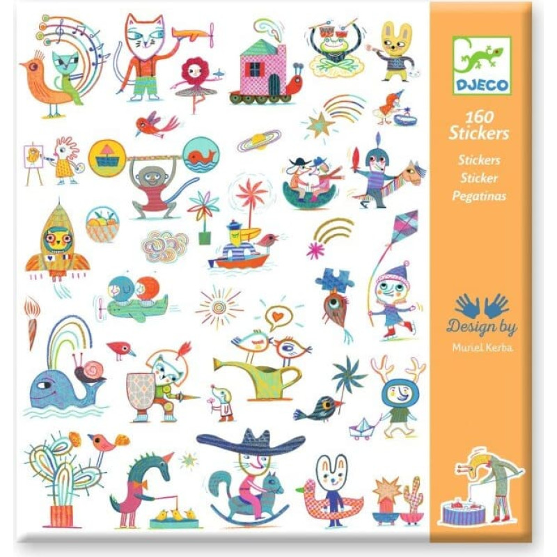 Djeco 160 stickers - Gazette