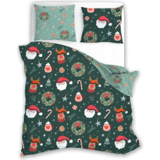 POŚCIEL KPL.160X200+2x70X80 HOLLY JOLLY 006 MIKROFIBRA SATYNOWA