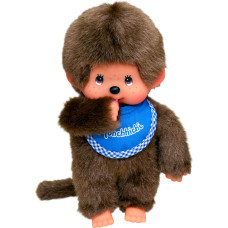 Monchhichi plush-doll BOY blue, 20 cm