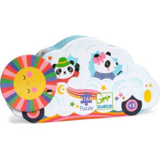 Djeco Silhouette puzzles - Cloud car - 16 pcs