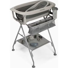 Twistshake luxury bath kit foldable baby bathtub with bath stand v2 Faded Grey 79263