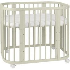 5-in-1 Baby Crib with Mattress Olive, Waldin