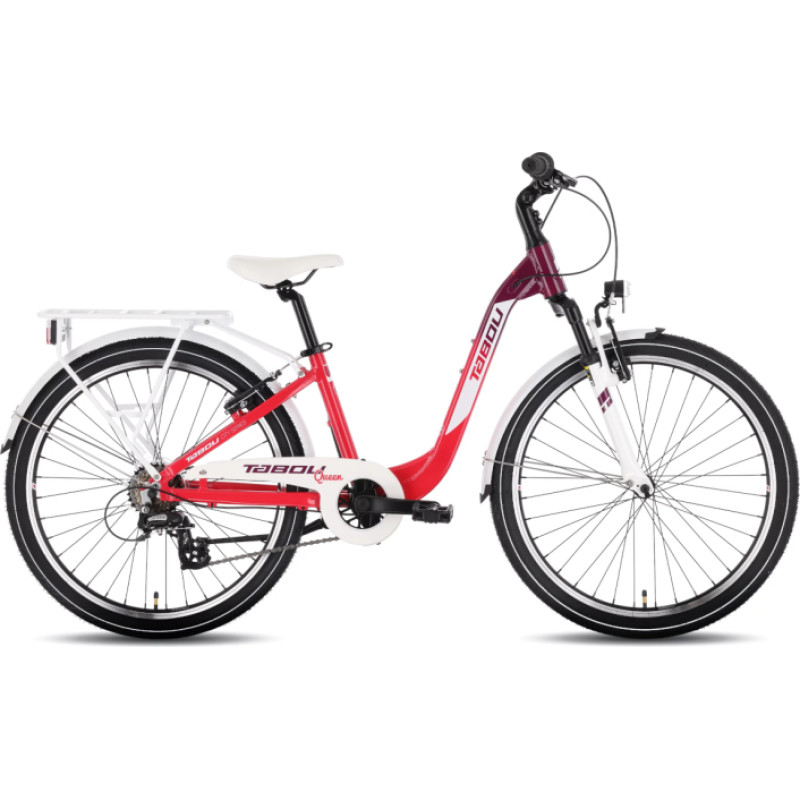 Tabou Children's bicycle TABOU Queen 24, pink-white