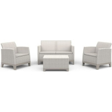 Keter Dārza mēbeļu komplekts Scandi Forma 2 Seater Set oļu pelēks/gai&scaron;i bē&scaron;s