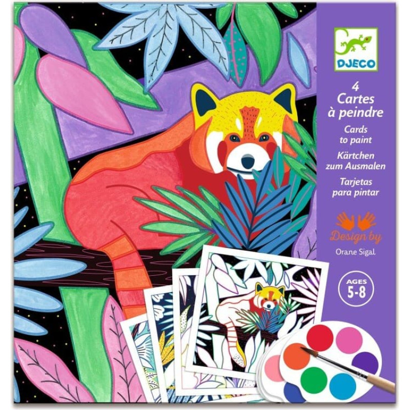 Djeco Cards to paint - Selva