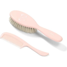 Babyono Suka dabīga NATURAL SUPER SOFT+ķemme BabyOno 568/04 pink