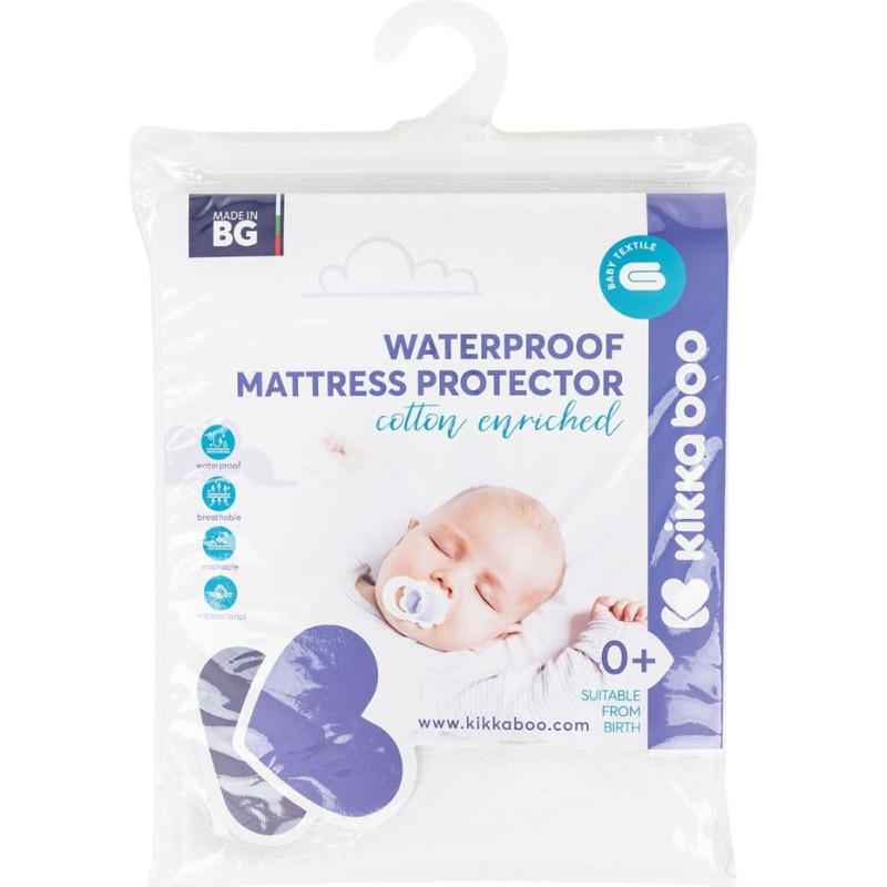 Mattress protector flat - cotton 60/120 cm