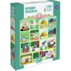 Djeco Story puzzles - The Three Little Pigs - 35 pcs