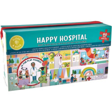 Floss & Rock 60pc Giant Floor Puzzle with Pop Out Pieces - Happy Hospitals, 60 pcs.