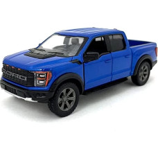 Kinsmart toy car, 2022 Ford F-150 Raptor, blue