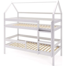 Yappy Kids YappyEden house bunk bed 200-90cm, light grey