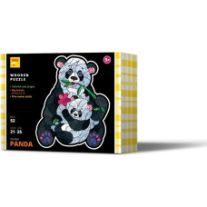 Kids Do Wooden puzzle. PANDA. 52 pcs (A4 size)