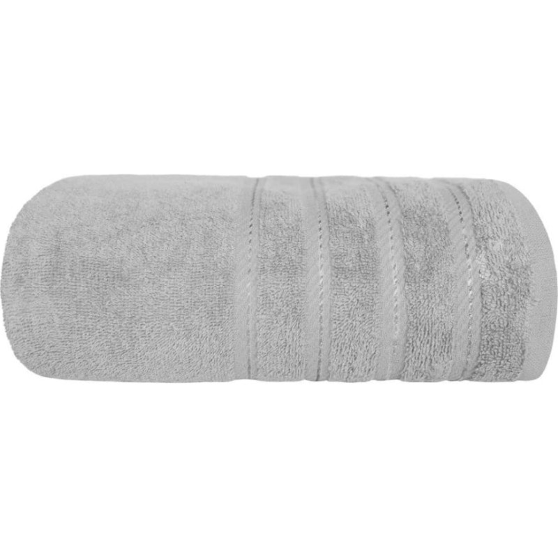 TOWEL EVA 70X140 TERRY COTTON. LIGHT GREY 450gsm
