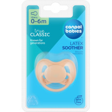 Canpol BABIES latex cherry soother NUDE, 0-6m,  23/223_cre