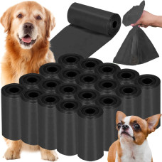 Springos Dog waste bags Springos PA0254, 360 pcs, 20 rolls of 18 bags, black