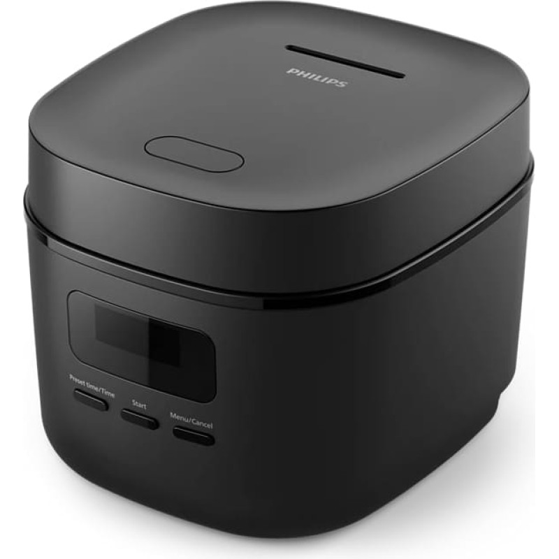 Philips 3000 Series Mini Rice Cooker, Black - HD3080/80