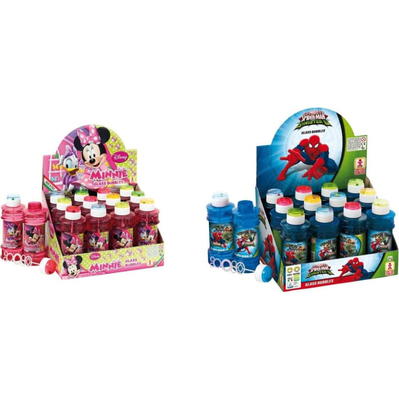 Other Bubbles - BRIMAREX - GLASS - MINNIE or  SPIDER MAN - 300ml