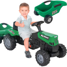 Woopie Traktor na Pedały Big PowerTrac z Przyczepą XXL