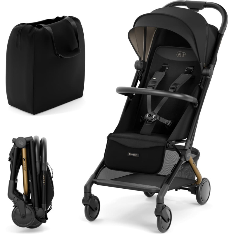 Kinderkraft sports stroller PILOT 2, black, KSPILO02BLK0000