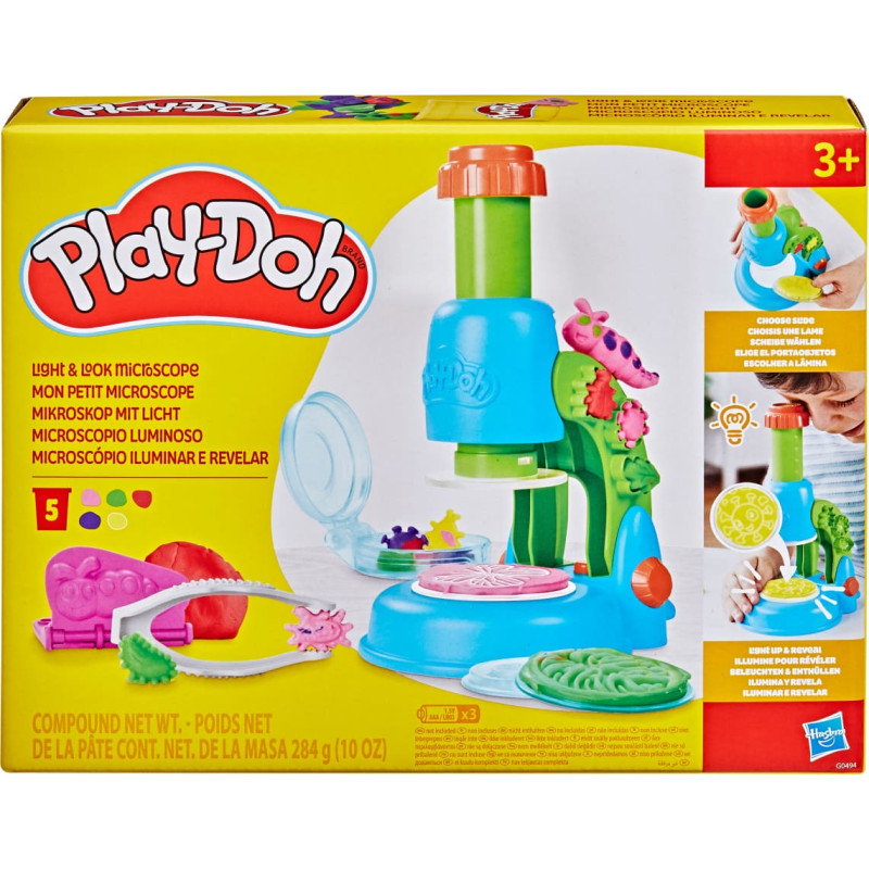 Hasbro Play Doh PLAY-DOH Rotaļu komplekts Brīnumainā spīduma mikroskops