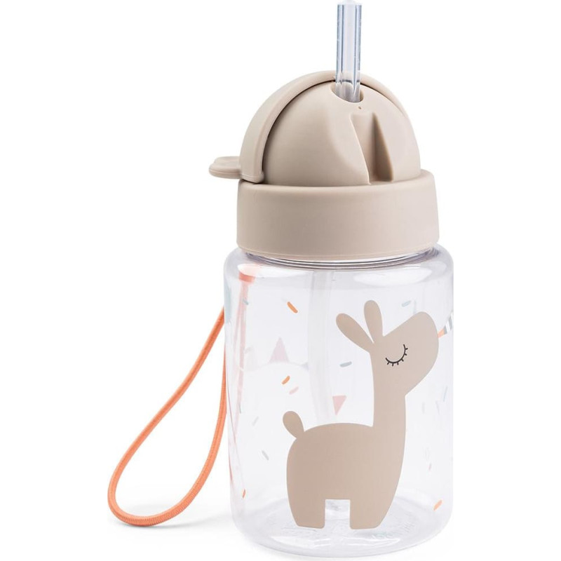 Done By Deer straw bottle Celebration 280 ml Sand