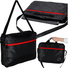 15.6" laptop bag with strap, black sleeve for women and men