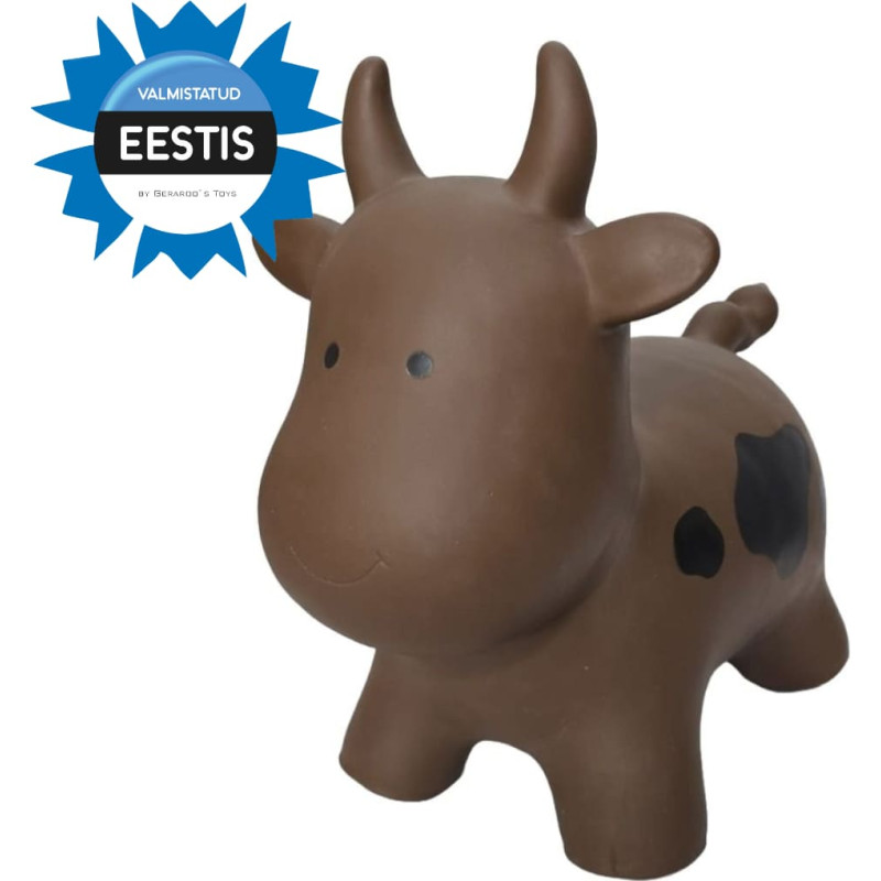 Gerardo's Toys Jumpy Bouncing Animal – Cow, Brown