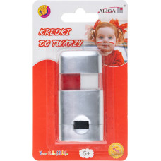 KREDKI DO MALOWANIA TWARZY BIAŁO-CZERWON