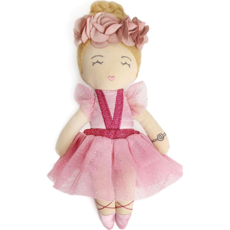 Svoora fabric doll ballerina, 20 cm