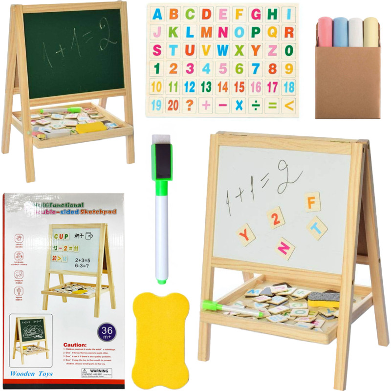 TABLICA DWUSTRONNA DREWNIANA