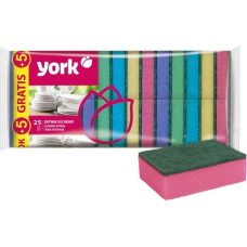York Sūklis trauku mazgā&scaron;anai 25+5 gab. dāvanā