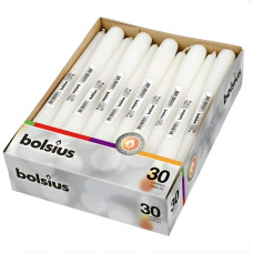 Bolsius Galda svece 1gab. 245/24mm balta