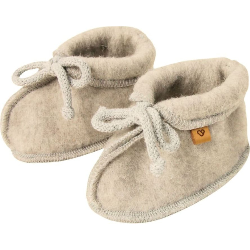 Wool baby shoes Sierra M 6-12m beige