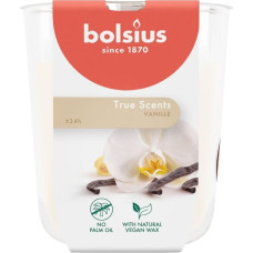 Bolsius Svece arom. stikla gl. True Scents &Oslash;80x73mm vanilla