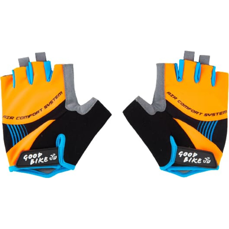 Bottari Bicycle gloves "FACTOR", adult, size: M, orange/blue
