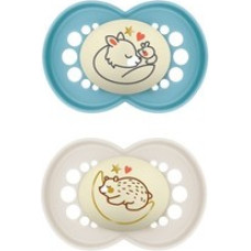 Mam Baby 0929 PACIFIER ORIGINAL NIGHT 16+ PLANET LOVE BOY