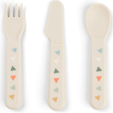 Done By Deer Foodie cutlery set Celebration Sand