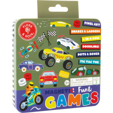 Floss & Rock Magnetic Fun and Games Tin 6in1, Cars