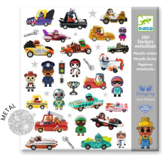 Djeco 160 stickers - The world of Crazy Motors