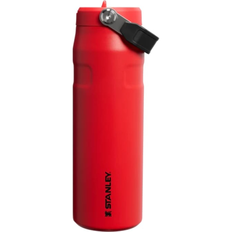 Stanley Termopudele ar salmiņu The IceFlow Bottle Flip Straw 2.0 0,71L tum&scaron;i sarkana