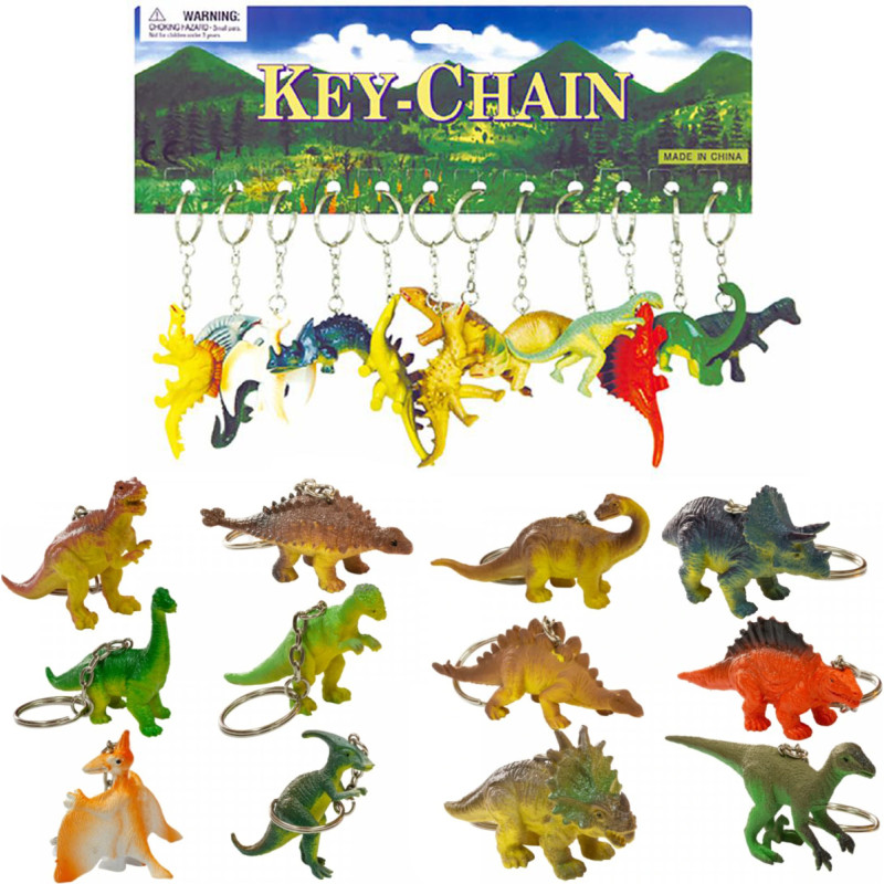 BRELOK DINOZAUR 12 SZTUK
