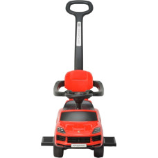 Milly Mally ride-on car with handle Porsche Cayenne Red