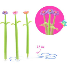 Trendhaus Good Feelings 6 - Erasable gel pen with wobbly flower (1 pc., 3 designs)