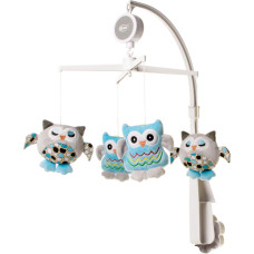 4BABY musical mobile with soft toys  OWL OB08