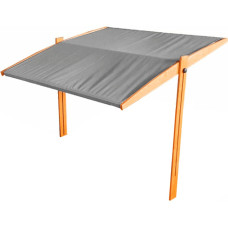 Impregnēts jumtiņš smilšu kastei 120×120 cm, pelēks