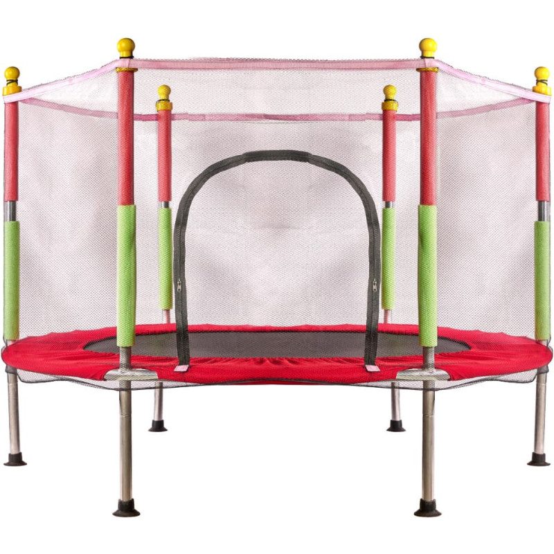 Children's garden trampoline, 140 cm, red