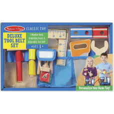 Melissa & Doug Melissa&Doug Deluxe Toolbelt Set Art.15174 Koka instrumentu komplekts