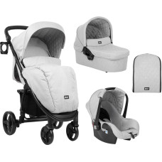 Stroller 3in1 Madrid Light Grey Melange 2020