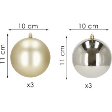 Springos Christmas balls Springos CA1190 10 CM 6 PCS.